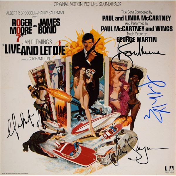 James Bond 007 signed Live And Let Die soundtrack album