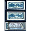 Image 2 : BANK of CANADA $5.00 1954, BC-39b. A Lot of 4 Banknotes EF-AU