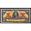 Image 1 : BANK of CANADA $50.00 1937, BC-26b. BCS Note Very Fine