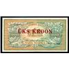 Image 1 : ESTONIA 1928 Provisional Issue 1 Kroon on 100 Marka VF++
