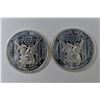 Image 2 : (2) 1OZ  APMEX .999 SILVER ROUNDS