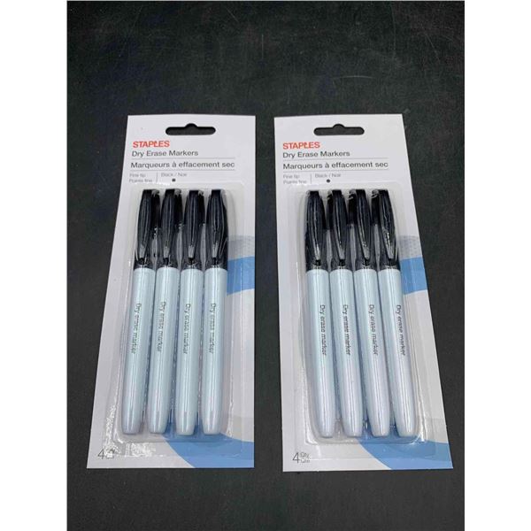Staples Dry Erase Markers (2 x 4)
