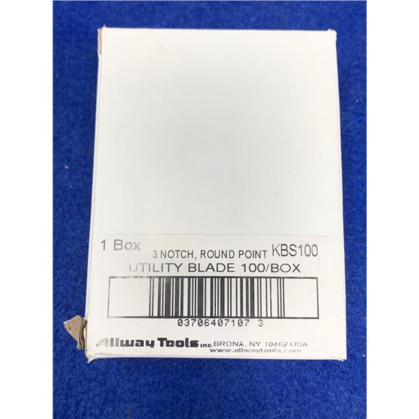 3 Notch, Round Point Utility Blade (100/box)