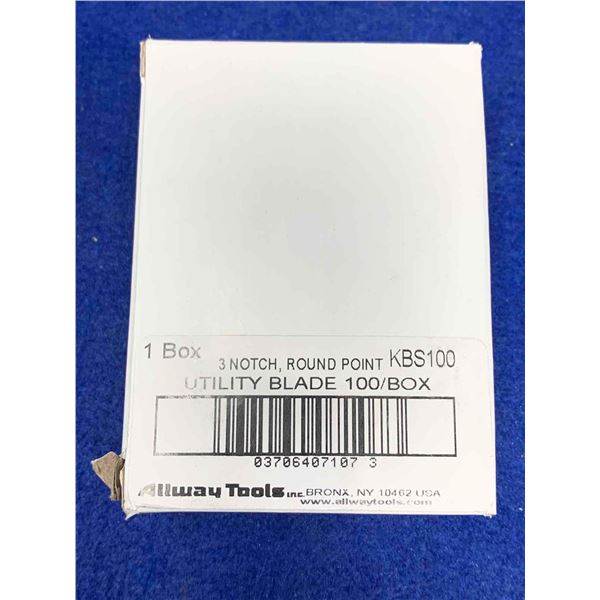 3 Notch, Round Point Utility Blade (100/box)