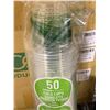 Image 3 : CASE LOT ECO Products Greens Tripe Cold Cups 1000 x 9oz