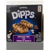 Image 2 : CASE LOT Quaker Dipps Chocolate Fudge Flavor Granola Bars 12x150g