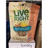 Image 2 : CASE LOT Live Right Pineapple Cashew Thai Heat 6 x 100g Fruit & Nut Clusters
