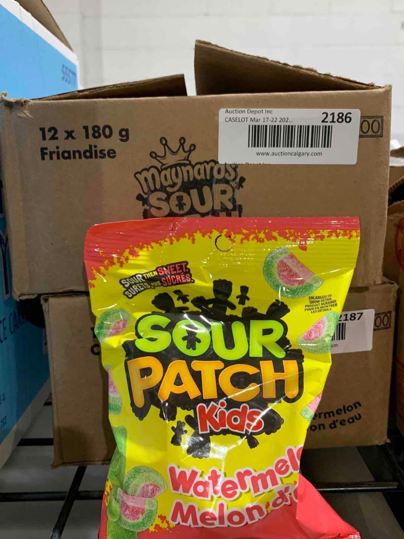 ASE LOT Maynards Sour Patch Kids Watermelon 12 x 180g