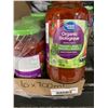 Image 2 : CASE LOT - Great Value Organic Tomato & Basil pasta Sauce 6 x 700ml