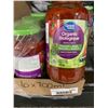 Image 2 : CASE LOT - Great Value Organic Tomato & Basil pasta Sauce 6 x 700ml