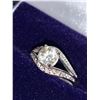 Image 2 : 10K White Gold 1.05 Carat Brilliant Cut Diamond Ring size 6 with Appraisal Certificate $9250.00