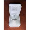 Image 3 : 10K White Gold Moissanite 1.2 Carat Solitaire Ring with Appraisal $1755.00 -( size 5)