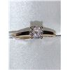Image 3 : 10K Yellow Gold Ladies .44 Carat Moissanite Brilliant Cut Solitaire Ring with Appraisal Certificate 