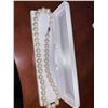 Image 2 : Silver Fresh Water Pearl Necklace 72 Grams with Appraisal Certificate $1125.00