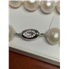 Image 3 : Silver Fresh Water Pearl Necklace 72 Grams with Appraisal Certificate $1125.00