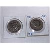 Image 2 : LOT of 2 - USA 1971 Kennedy Liberty Half Dollars