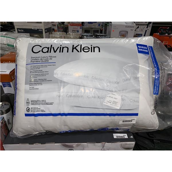 Calvin Klein Queen Premium Luxury Pillows Set of 2