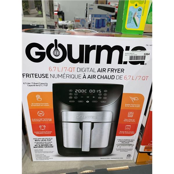 Gourmia 6.7L / 7Qt  Digital Air Fryer