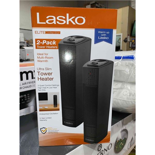 Lasko Elite Collection 2 pack Ultra Slim Tower Heaters