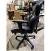 Image 2 : Black Leather Gaming Chair - Chair Tilts to one side