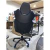 Image 3 : Black Leather Gaming Chair - Chair Tilts to one side