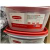 Image 2 : Rubbermaid Easyfind Lids System 2.5 Gallon Food Storage Bins - Lot of 2