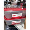 Image 3 : Rubbermaid Easyfind Lids System 2.5 Gallon Food Storage Bins - Lot of 2