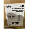 Image 3 : QEP Tile Leveling Clips 8 Packs of 100