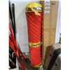 Image 1 : Single Roll of Caution Tape Orange Snow Barrier Fencing
