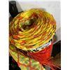 Image 2 : Single Roll of Caution Tape Orange Snow Barrier Fencing
