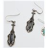 Image 2 : 3-PAIRS OF SOUTHWESTERN PIERCED DANGLY EARRINGS