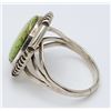 Image 2 : W DENETDALE NAVAJO STERLING RING WITH LIME