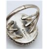 Image 3 : W DENETDALE NAVAJO STERLING RING WITH LIME