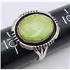 Image 4 : W DENETDALE NAVAJO STERLING RING WITH LIME