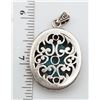 Image 3 : SOUTHWESTERN STERLING OVAL PENDANT WITH