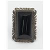 Image 1 : VINTAGE RECTANGULAR ONYX RING