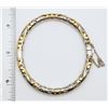 Image 3 : ITALY STERLING MULTI TONED HINGED BANGLE