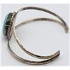 Image 2 : SOUTHWESTERN SPLIT SHANK CUFF WITH TURQUOISE