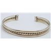 Image 1 : TH-42 MEXICO STERLING CUFF WITH BRAIDED DESIGN