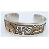Image 1 : A HENRY NAVAJO STERLING & 12K GF CUFF