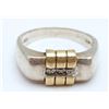 Image 1 : STERLING/10K MEN'S FASHION RING WITH CZ STONE
