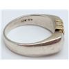 Image 2 : STERLING/10K MEN'S FASHION RING WITH CZ STONE