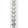 Image 1 : STERLING DIAMOND SHAPED PANEL BRACELET