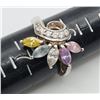 Image 8 : 4-STERLING FASHION BLING RINGS WITH MULTI