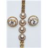 Image 1 : SET! STERLING GOLD TONED WOVEN STYLE BRACELET