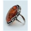Image 2 : VINTAGE STERLING BALTIC AMBER RING UNIQUE