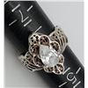 Image 8 : 4-STERLING FASHION BLING RINGS-SOME W/ CZ