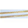 Image 1 : 2-ITALY STERLING GOLD TONED BRACELETS/CHAINS
