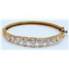 Image 1 : "CL" MARKED STERLING GOLD TONED HINGED CUFF
