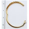 Image 2 : "CL" MARKED STERLING GOLD TONED HINGED CUFF